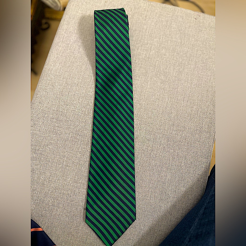 Brooks Brothers Mens Pure Silk Blue  Green Woven In England Tie